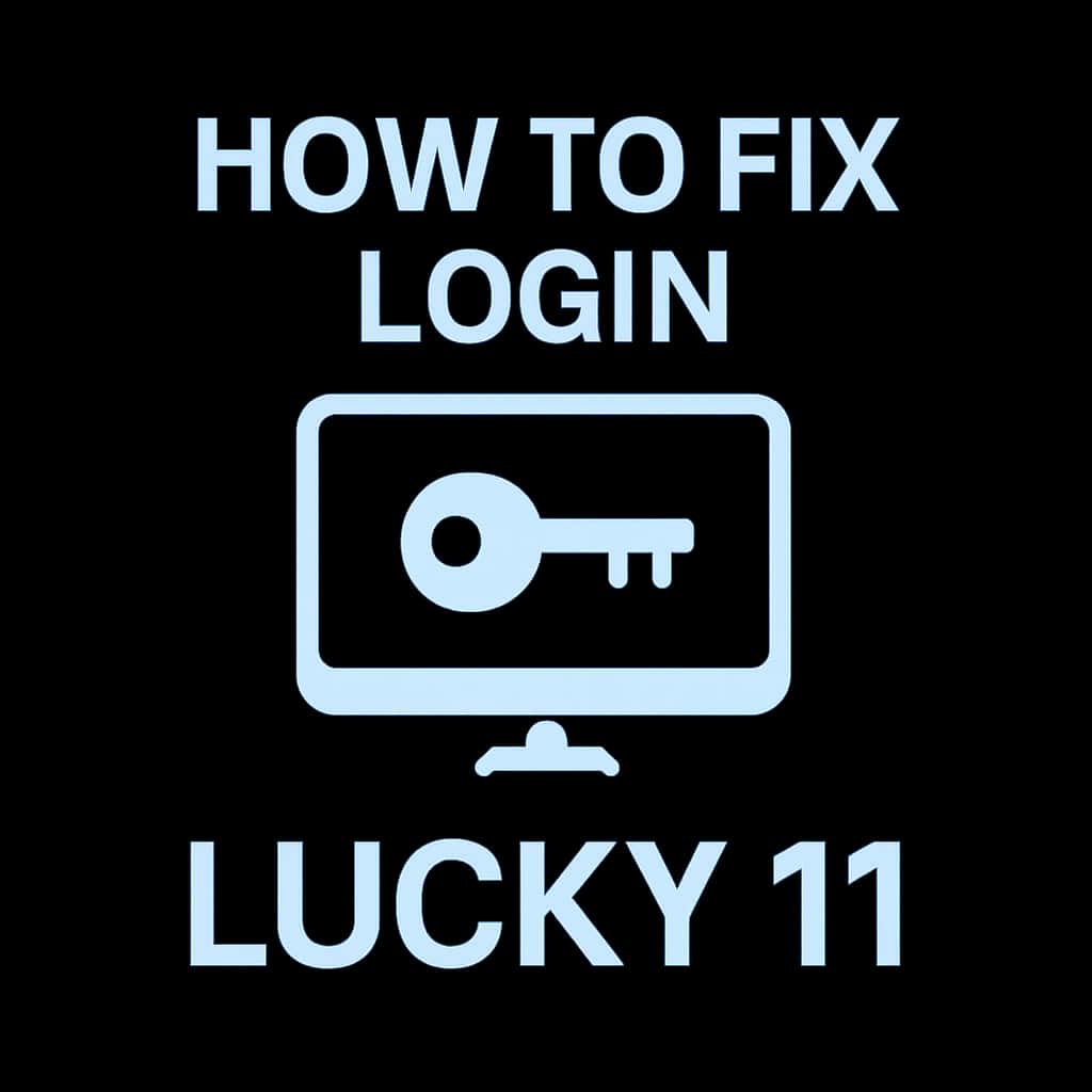 Icon representing guide for fixing login issues on Lucky 11.