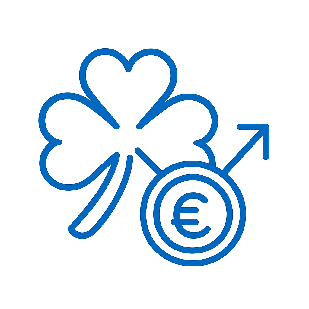 A clean, professional badge design for Lucky 11 Advanced Features.