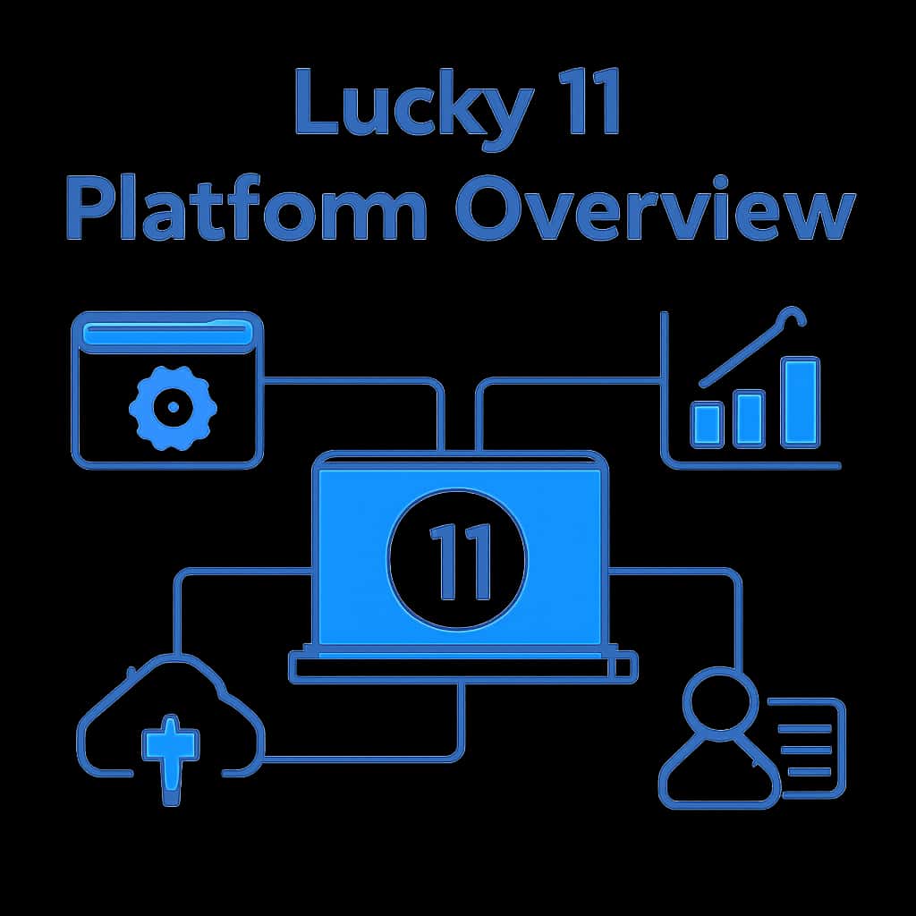 Diagram illustrating features of the Lucky 11 Platform.