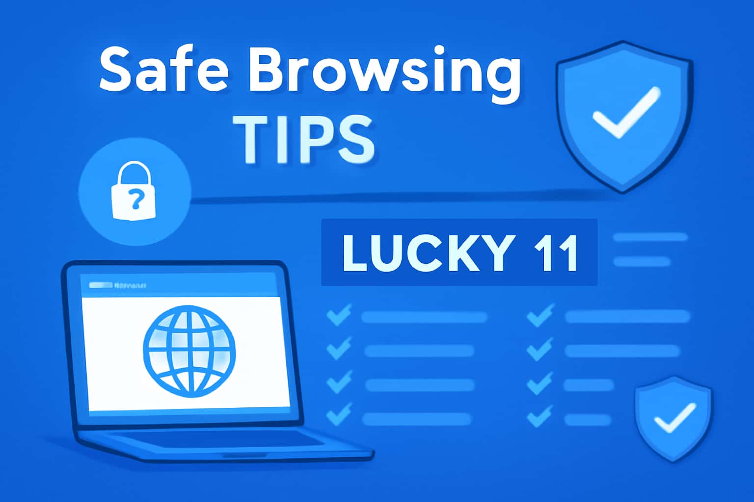 A futuristic scene illustrating Safe Browsing principles related to Lucky 11.