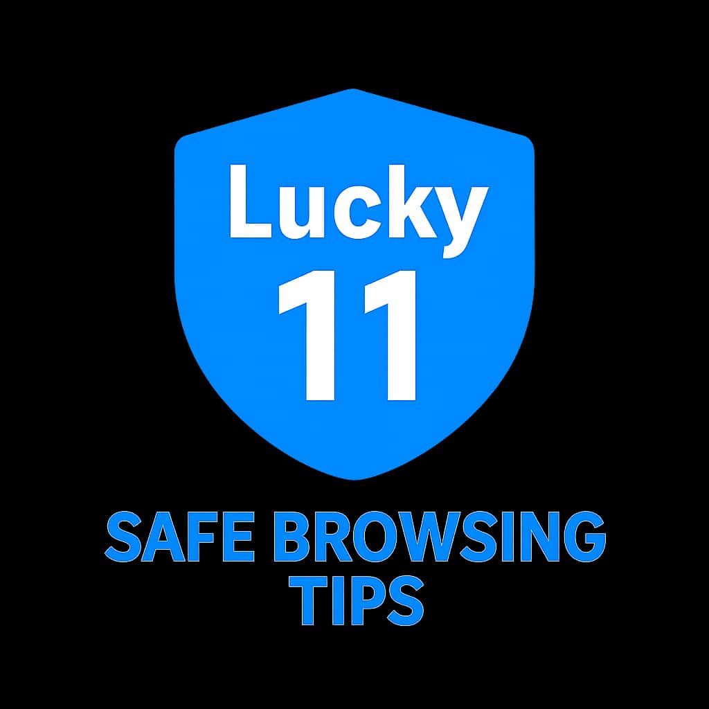 An informative badge for Safe Browsing Lucky 11 Tips.
