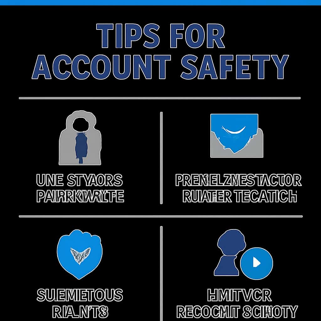 Diagram illustrating tips for securing Lucky 11 accounts.
